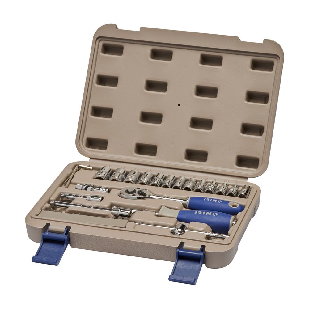 JUEGO CARRACA ¼ pulg,  VASOS Y PUNTAS, 35 PIEZAS 109-35-4