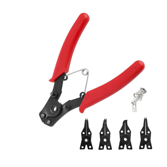 ALICATES ARANDELAS CIRCLIP 4-EN-1; 155 mm