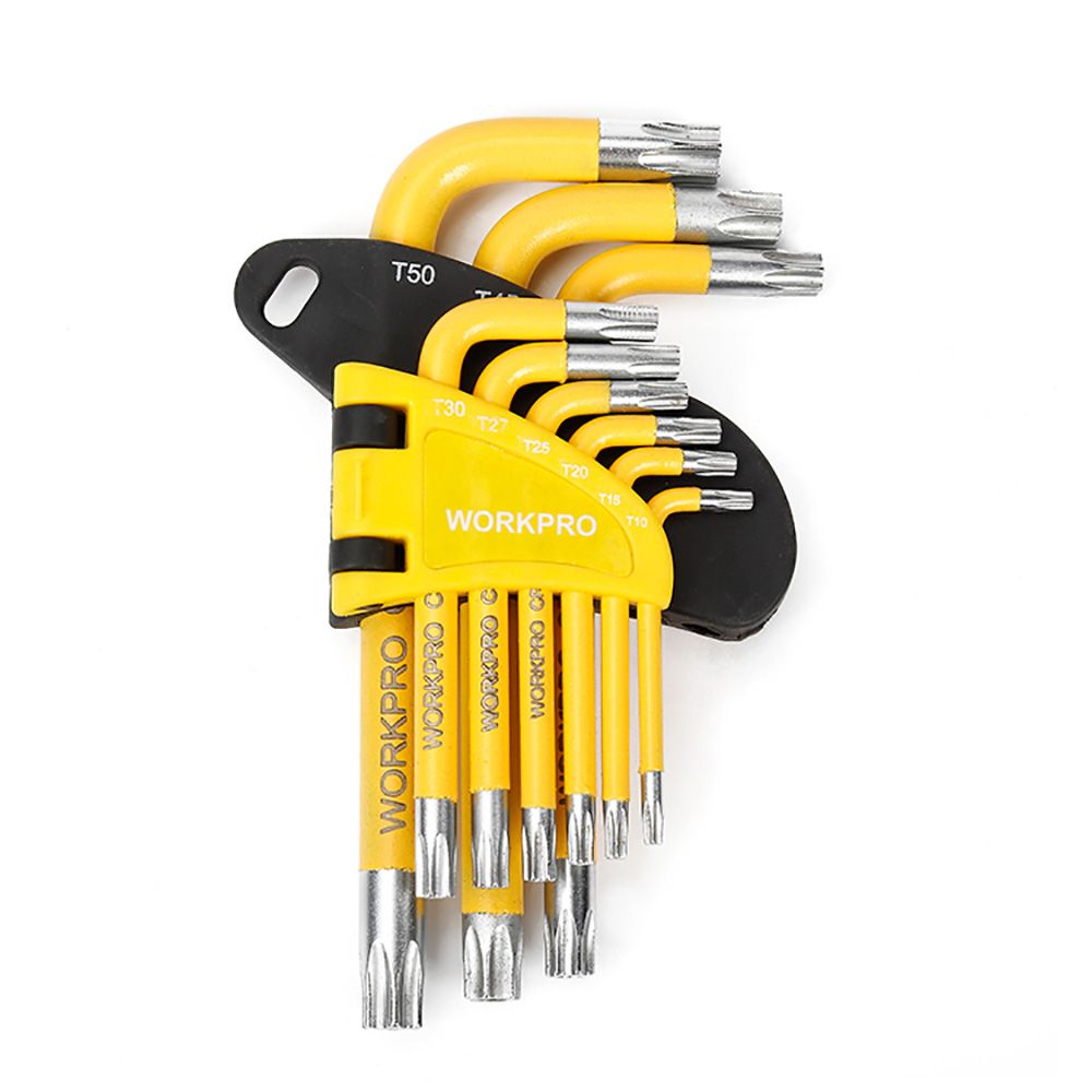 LLAVES TORX DE SEGURIDAD, JUEGO 9 PIEZAS