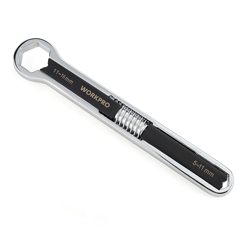 LLAVE AJUSTABLE UNIVERSAL, MÉTRICA Y SAE; 5 - 16 mm
