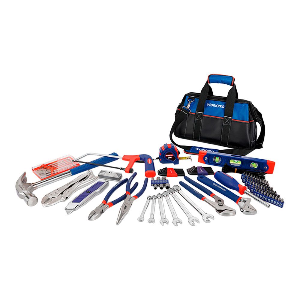 JUEGO DE HERRAMIENTAS PARA REPARACIONES DOMÉSTICAS, BOLSA 156 PIEZAS