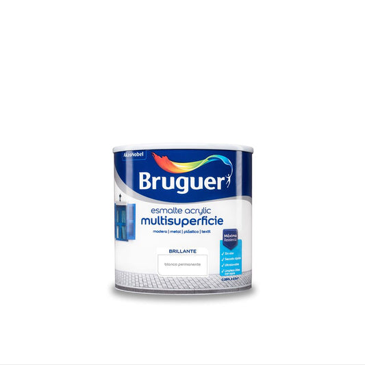 ESMALTE ACRÍLICO MULTISUPERFICIE BLANCO PERMANENTE BRILLANTE 250 ml