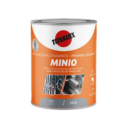 IMPRIMACIÓN SINTÉTICA ANTIOXIDANTE MINIO GRIS MATE 750 ml