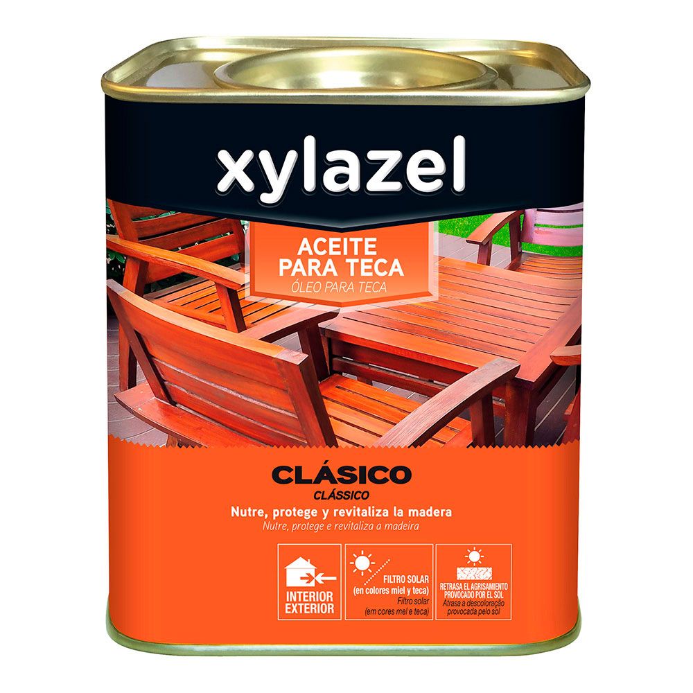ACEITE CLÁSICO PARA TECA COLOR MIEL 750 ml