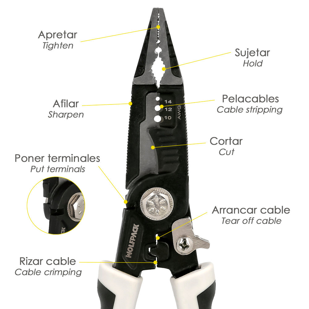 Alicates Multifuncion Wolfpack