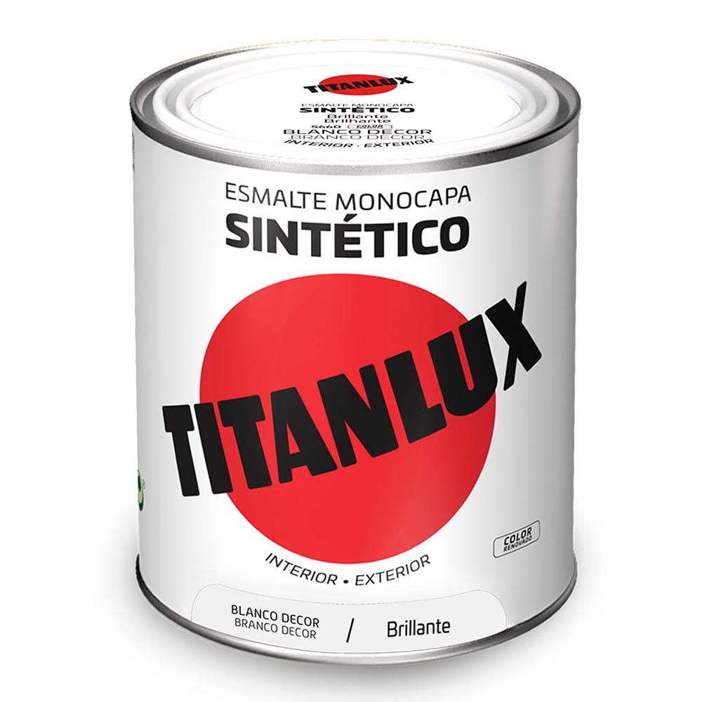 ESMALTE SINTÉTICO MONOCAPA BLANCO DECOR BRILLANTE 750 ml