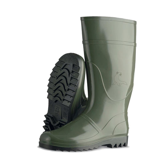 BOTA DE AGUA CAÑA ALTA COLOR VERDE OLIVA TALLA 45