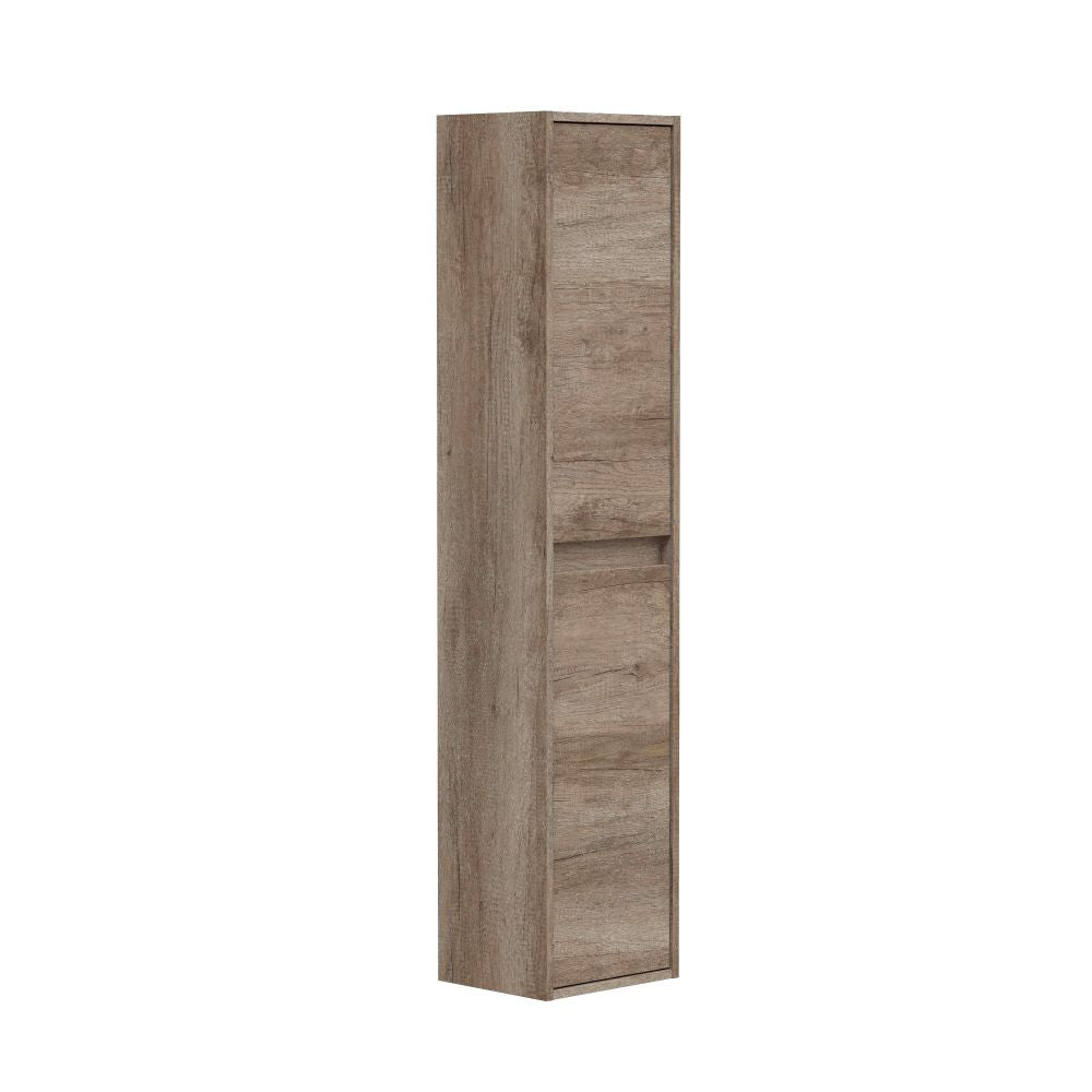 COLUMNA BAÑO SUSPENDIDA, 2 PUERTAS, MARRÓN NORDIK