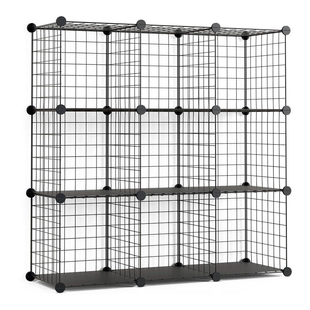 ESTANTERÍA MODULAR METÁLICA TITAN C9 NEGRO
