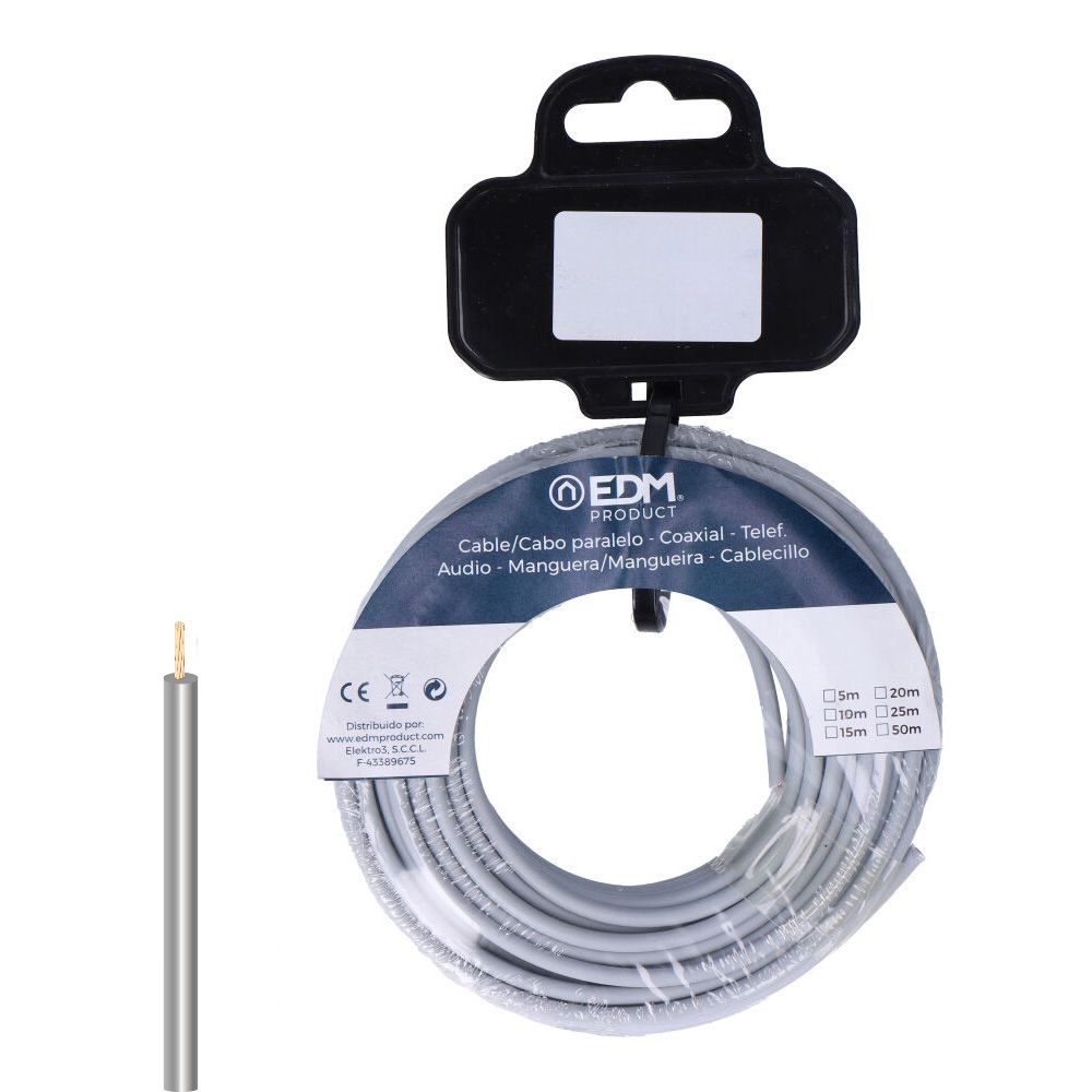 CARRETE CABLECILLO H07Z1-K 2,50 mm² GRIS, 15 m