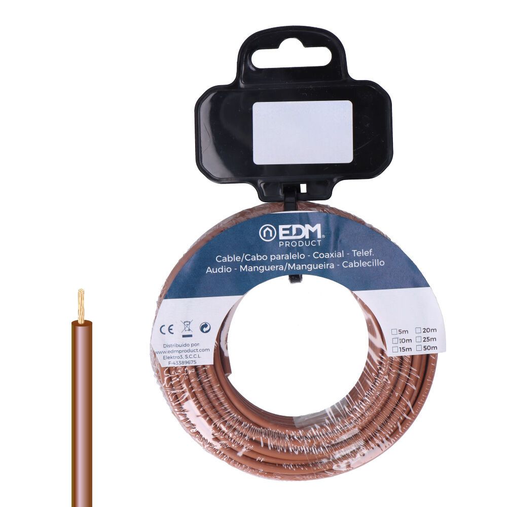 CARRETE CABLECILLO H07Z1-K 4,00 mm² MARRÓN, 10 m
