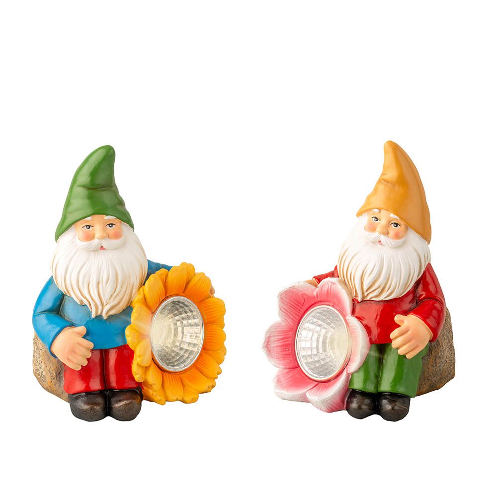 FIGURA SOLAR GNOMO, MODELOS SURTIDOS, 11 cm