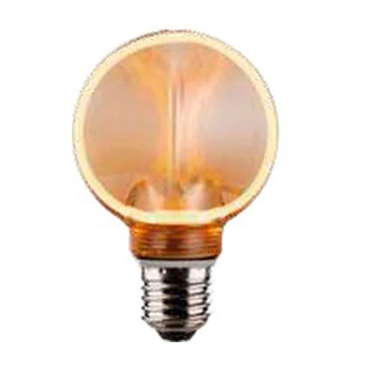 BOMBILLA LED G80 DECORATIVA HALO EXTERIOR E27 4 W 220 lm 1800 K LUZ CÁLIDA Ø80 x 120 mm