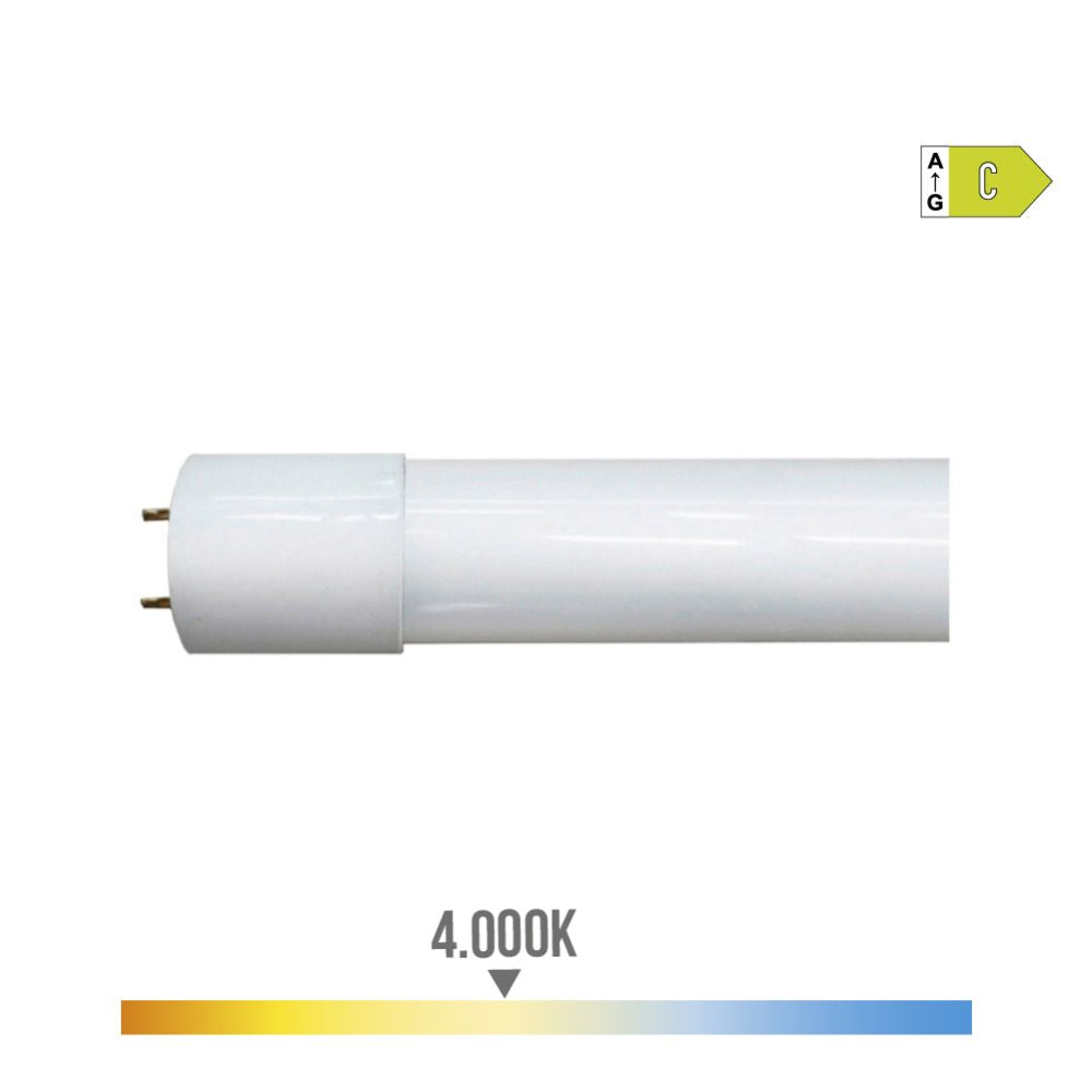 TUBO LED T8 18 W 2.900 lm 4.000 K LUZ DÍA CLASE C (EQ.36W) Ø2,6 x 120 cm