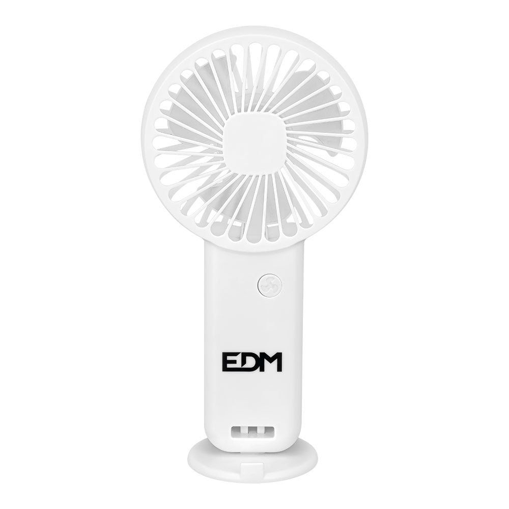 VENTILADOR DE MANO CON BASE EXTRAIBLE Y SOPORTE PARA SMARTPHONE