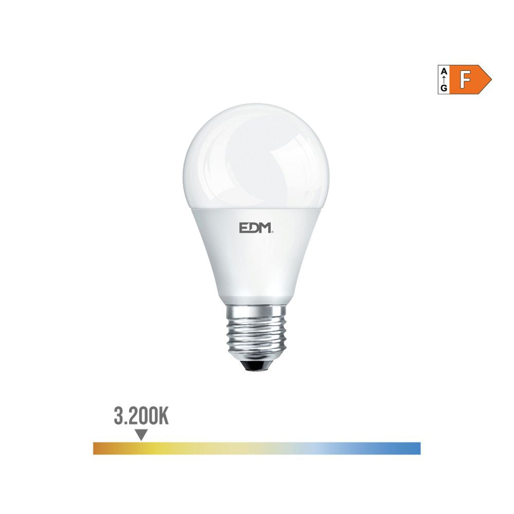BOMBILLA STANDARD LED CREPUSCULAR E27 10 w 810 lm 3200 k LUZ CALIDA Ø6 x 11 cm