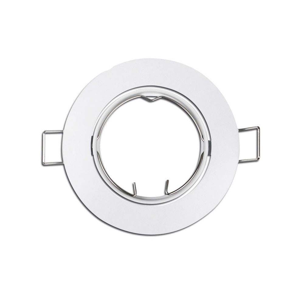 ARO HALOGENO METÁLICO. OSCILANTE. COLOR BLANCO. Ø8,4cm