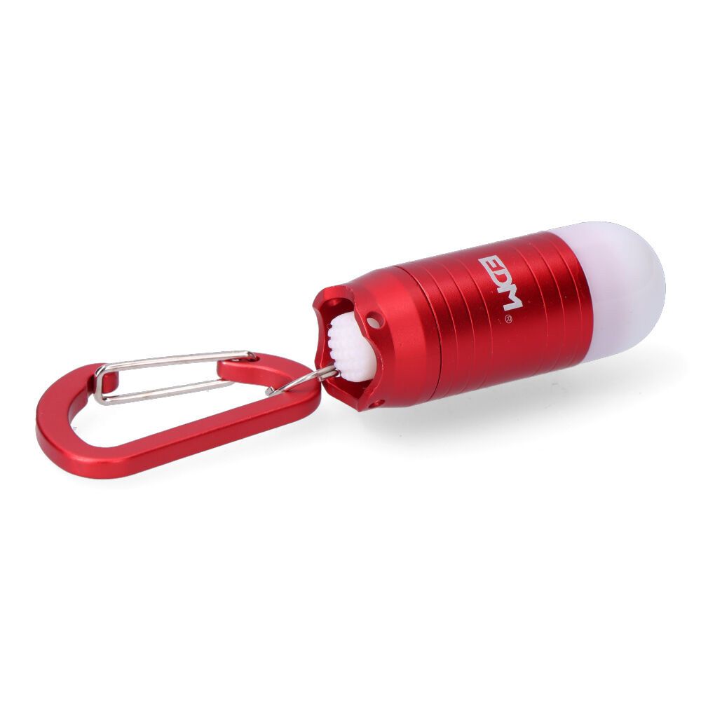 LINTERNA LED LLAVERO NANOKEY, CON MOSQUETON, 3xLR44 INCLUIDAS, COLORES SURTIDOS