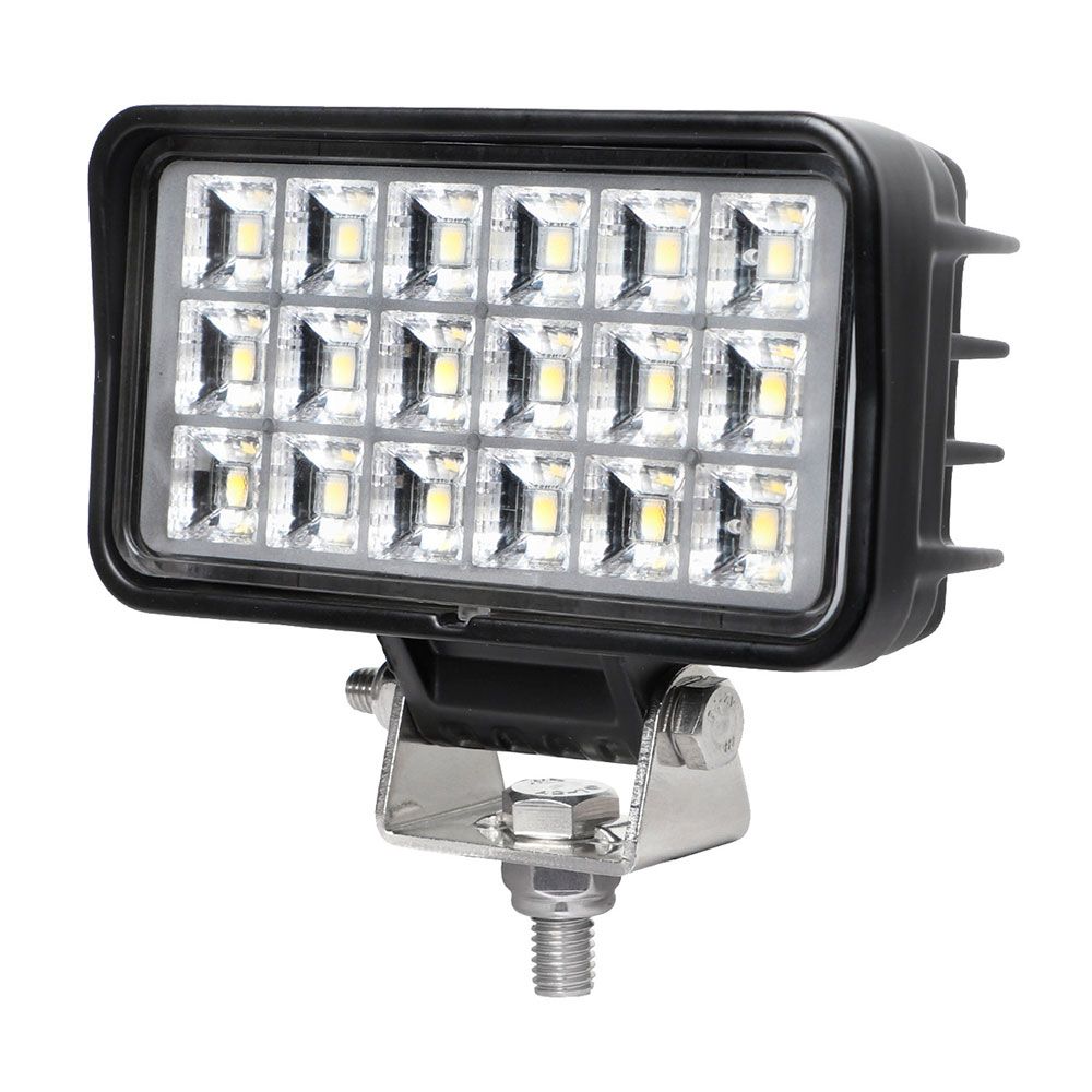 FARO DE TRABAJO RECTANGULAR 18 LEDS; 1500 lm; 9 - 32 V; IP67