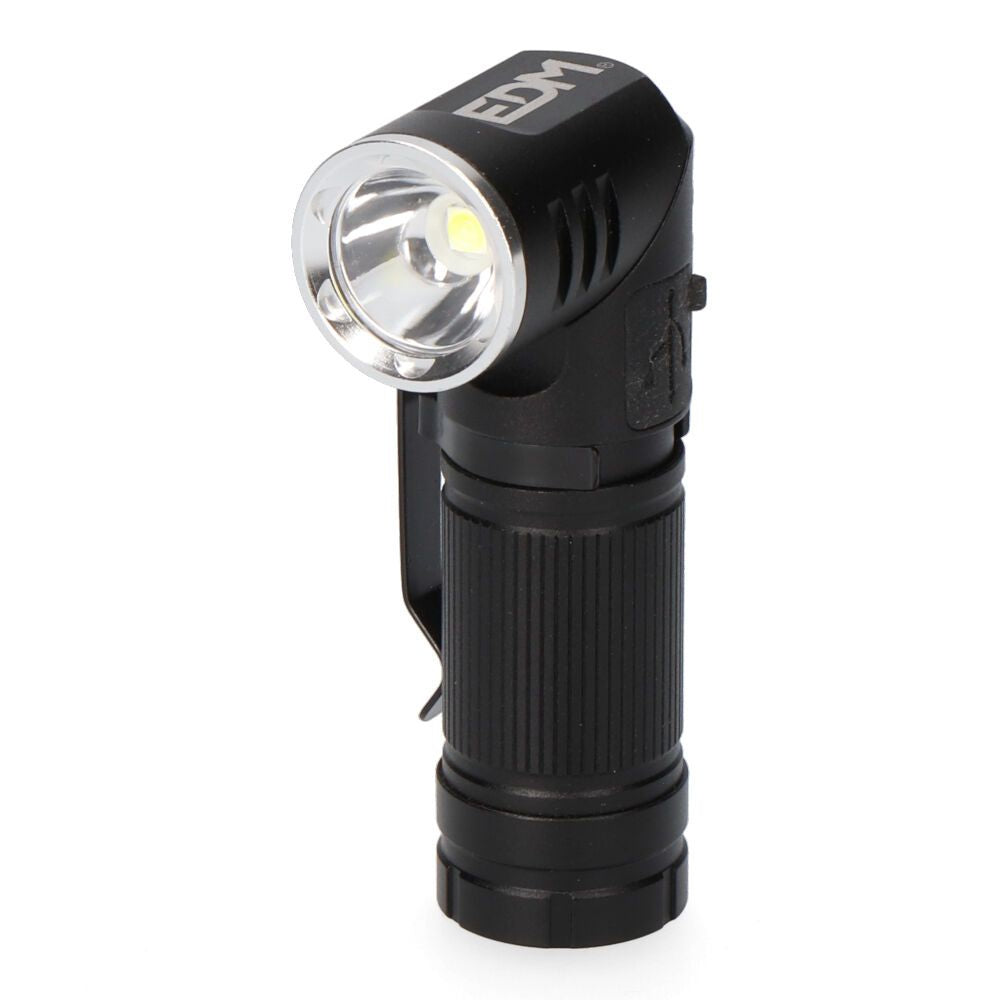 MINI LINTERNA LED NANO VORTEX, DIRECCIONABLE, ALUMINIO, RECARGABLE,  8W 450 lm