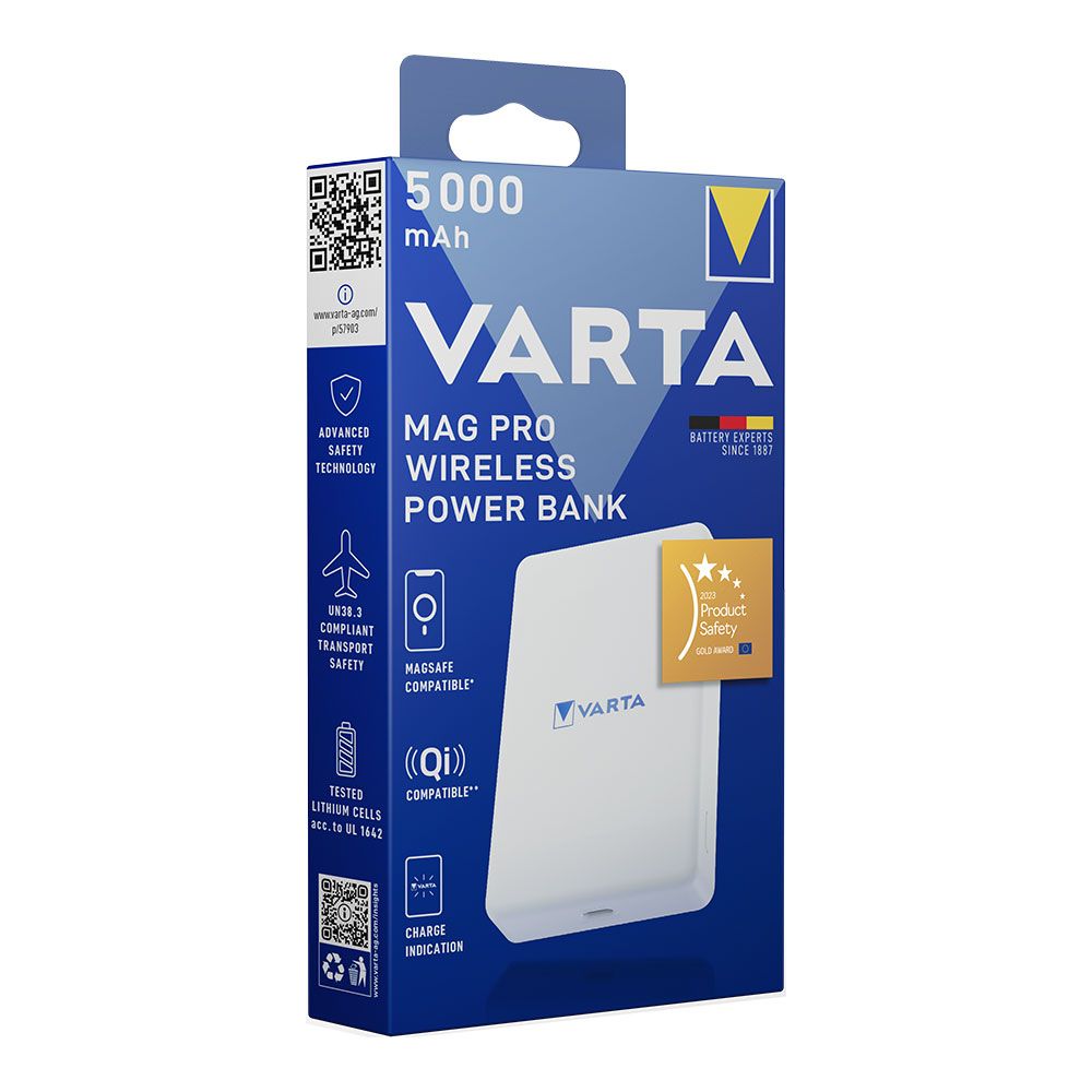 WIRELESS POWER BANK  MAG PRO 5000 mAh 7,5 W (HASTA 18,5 W POR CABLE)