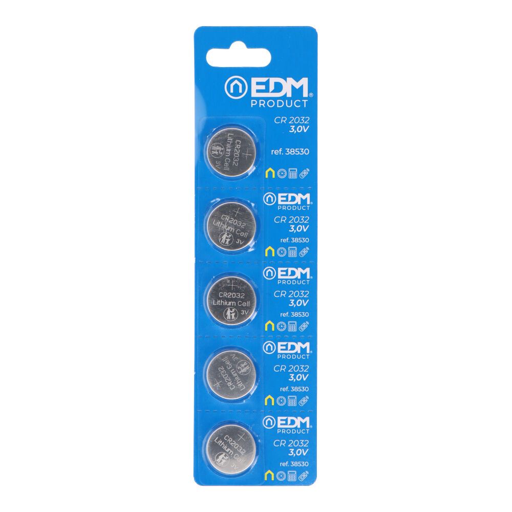 MICRO PILA DE BOTÓN LITIO MAX-PRO CR2032 3 V Ø20,0 x 3,2 mm BLISTER 5 uds