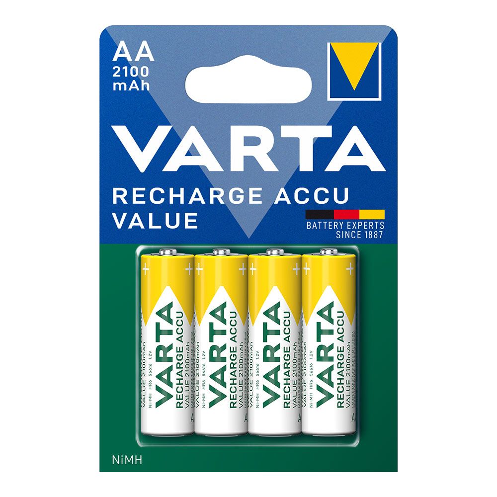 PILA RECARGABLE  ACCU AA - HR6 2100 mA (BLISTER 4 uds) Ø14,5 x 50,5 mm