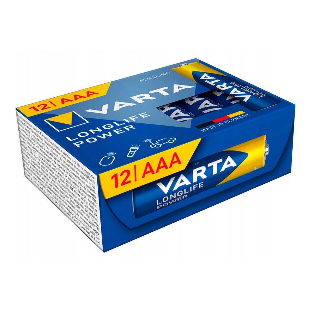 PILA ALKALINA LONGLIFE POWER CUBE AAA - LR03 (CAJA 12 uds) Ø10,5 x 44,5 mm