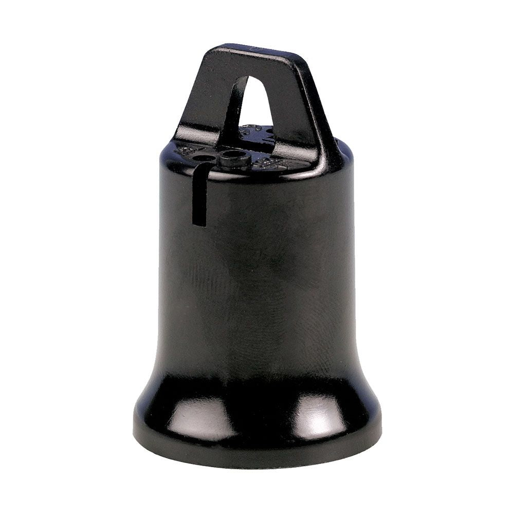PORTALÁMPARAS E-27 "PROVISIONAL DE OBRA" NEGRO