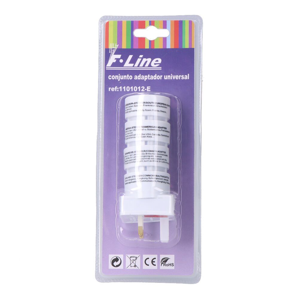 ADAPTADORES UNIVERSALES, 4 piezas, 50 x 50 x 140 mm