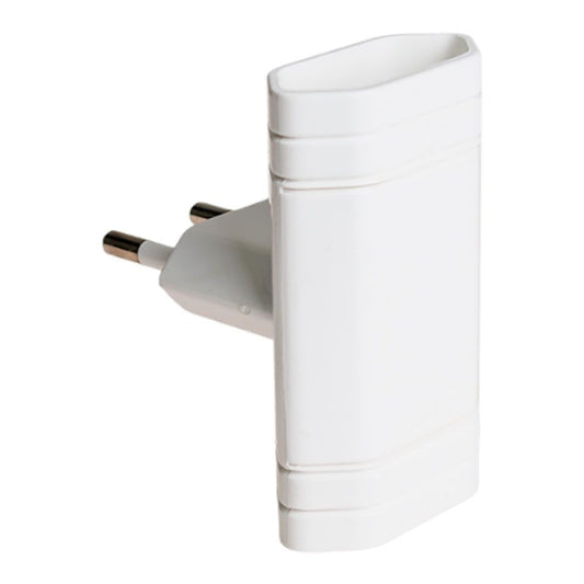 ADAPTADOR DOBLE 2P+T 10A 250 V~  BLANCO