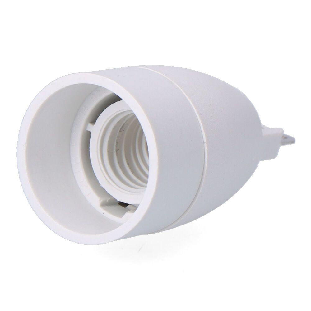 CONVERTIDOR DE G9 A E14, 2 A 230 V, BLANCO, Ø30 x 57 mm (RETRACTILADO)