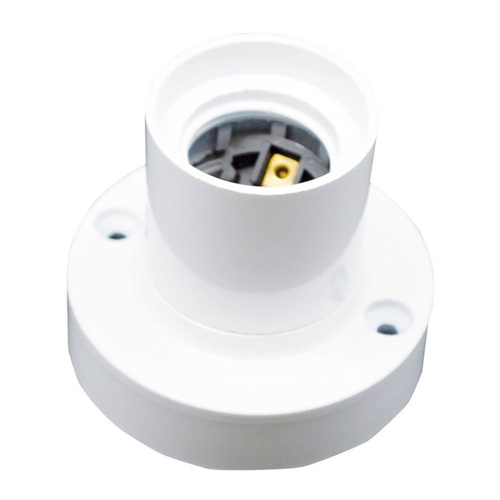 PORTALÁMPARAS SUPERFICIE E27 4A 250 V~ BLANCO Ø67 x 57 mm