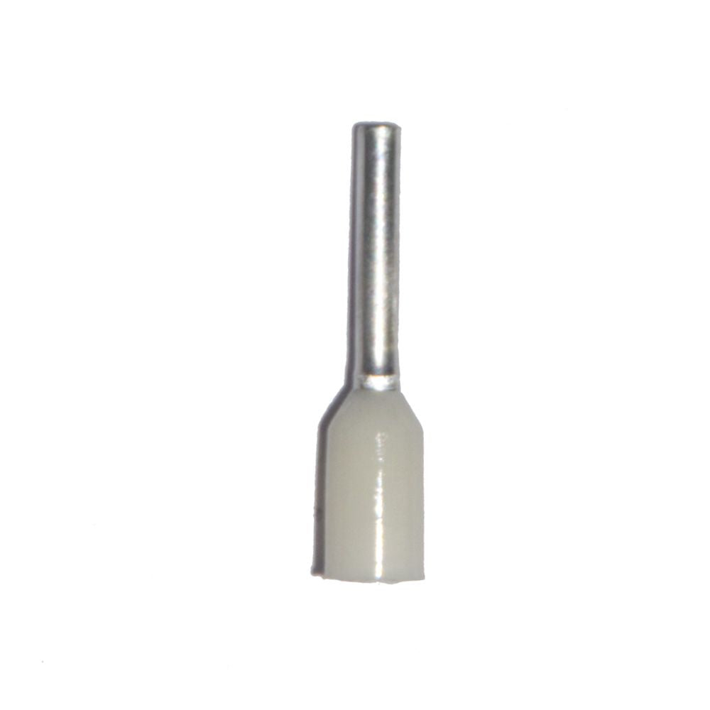 PUNTERA AISLADA 00,50 mm², BLANCA, 100 uds
