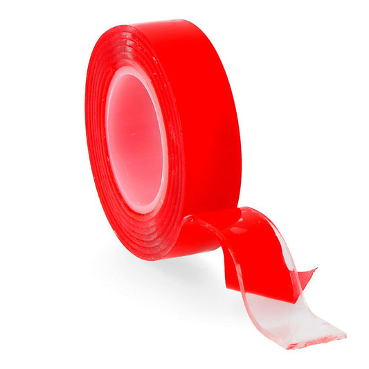 CINTA DOBLE CARA TRANSPARENTE 19 mm x 1,5 m