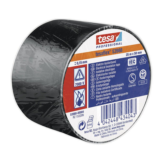CINTA AISLANTE HOMOLOGADA NEGRA 50 mm x 25 m