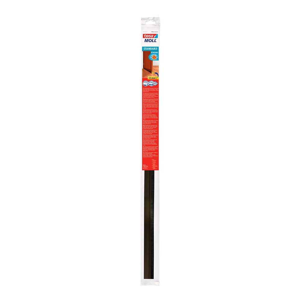 BURLETE BAJO PUERTA PVC MARRÓN 37 mm x 1 m