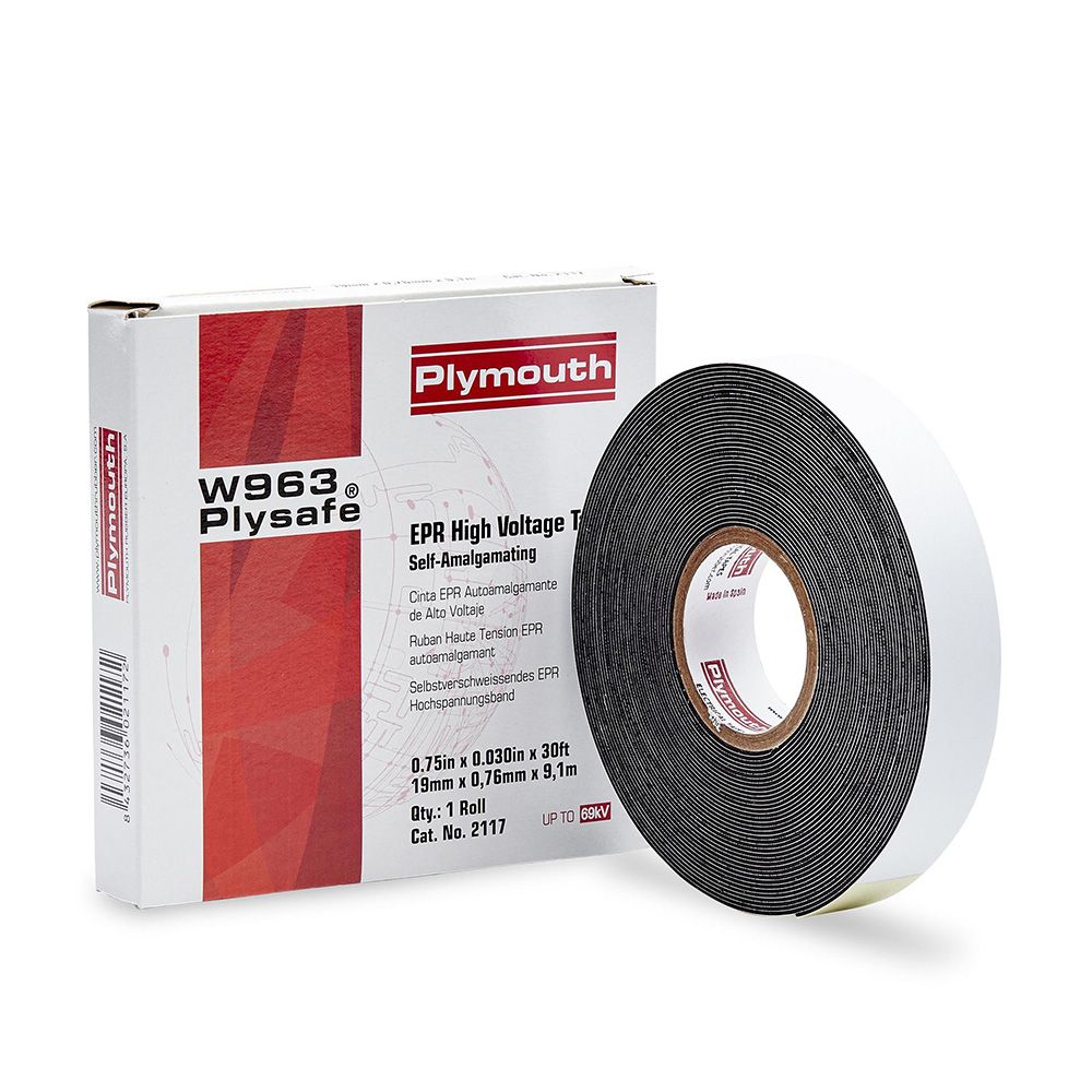 CINTA AISLANTE CAUCHO EPR NEGRA AUTOSOLDABLE VULCANIZABLE 19 mm x 0,76 mm x 9,1 m