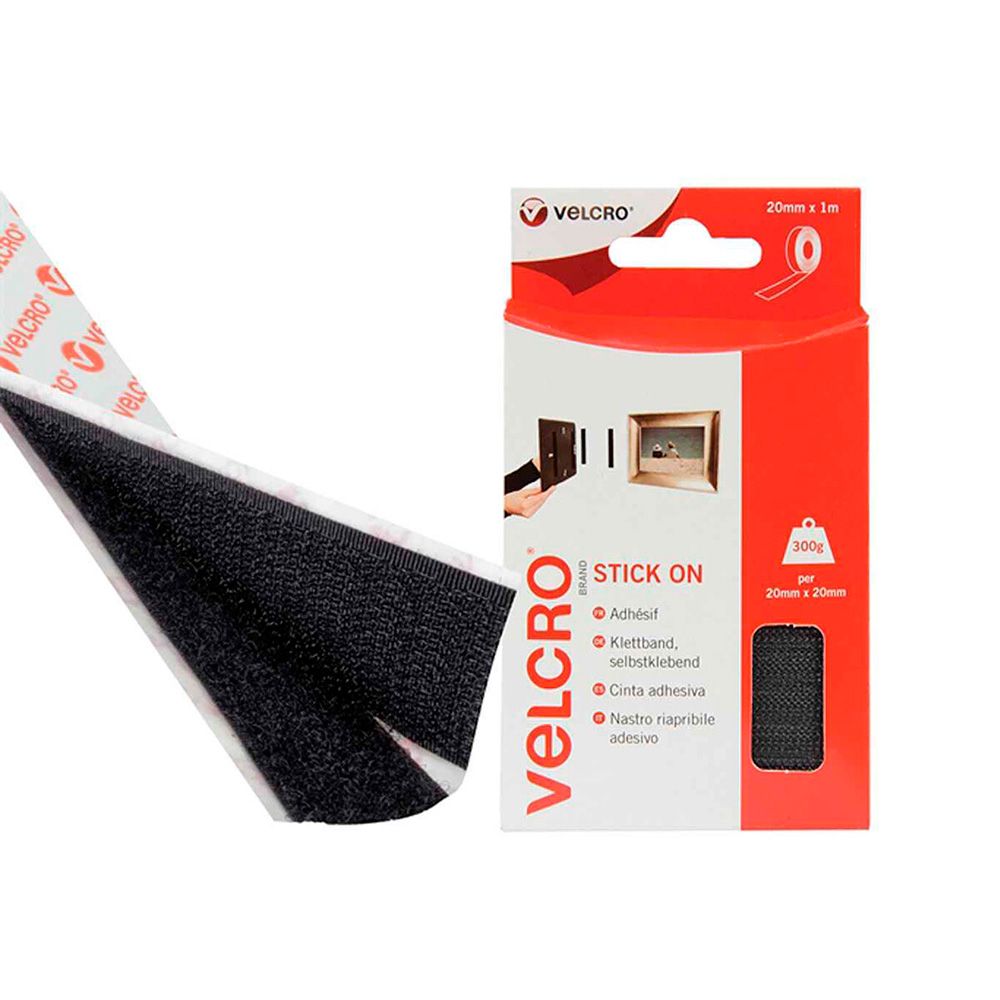 CINTA ADHESIVA USO GENERAL NEGRO 20 mm x 1 m