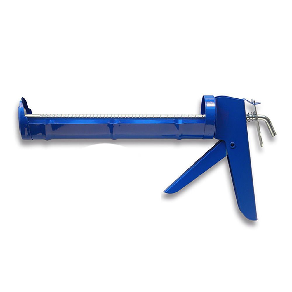 PISTOLA SILICONA CON CREMALLERA, AZUL