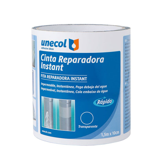 CINTA REPARACION INSTANT TRANSPARENTE 10 cm x 1,5 m
