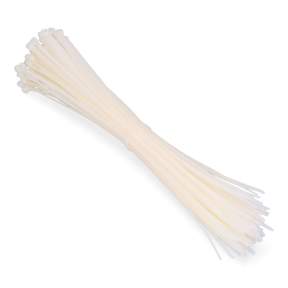 BRIDAS NATURAL 4,8 x 380 mm  NYLON ALTA CALIDAD (BOLSA 100 unid.)