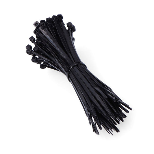 BRIDAS NEGRAS 3,6 x 150 mm NYLON ALTA CALIDAD (BOLSA 100 unid.)
