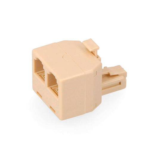 ADAPTADOR TELEFONO SALIDA DOBLE 4 VIAS