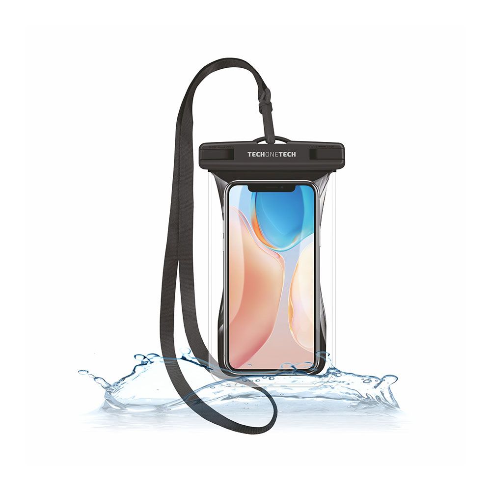 FUNDA IMPERMEABLE  FLOTANTE TPU IPX8 NEGRA