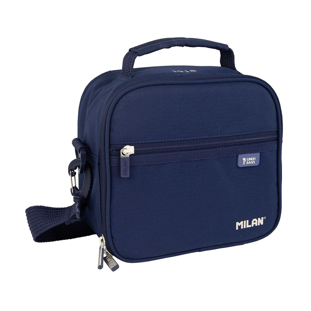 BOLSA ISOTÉRMICA PORTA ALIMENTOS SERIE 1918 AZUL MARINO CON 3 RECIPIENTES 3,5 L
