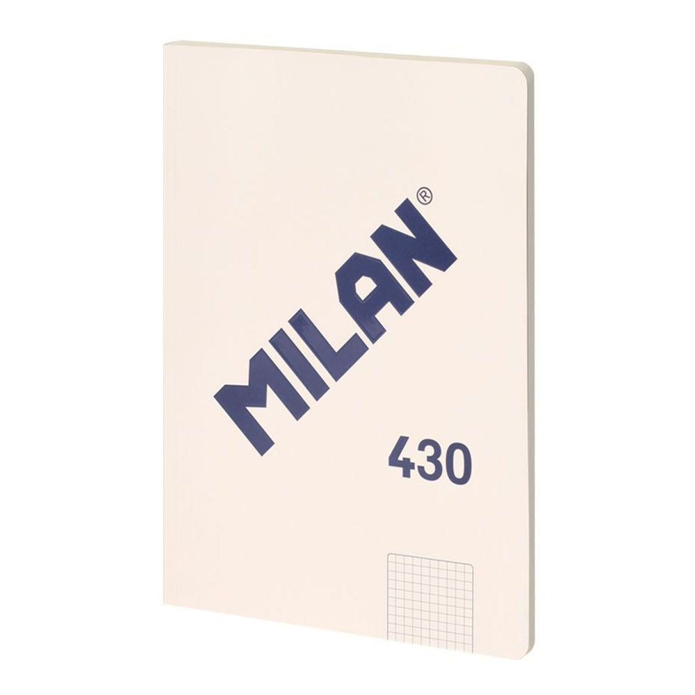 CUADERNO A4  CUADRICULADO ENCOLADO BEIGE