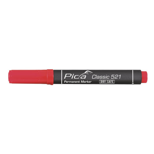 MARCADOR PERMANENTE TIPO PINCEL ROJO