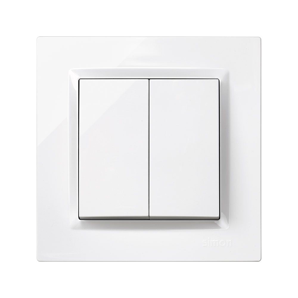 DOBLE CONMUTADOR BLANCO