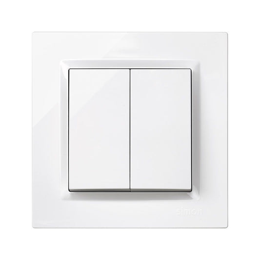 DOBLE CONMUTADOR BLANCO
